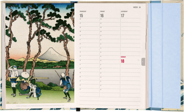 NOTIQUE Magnetic weekly planner Katsushika Hokusai 2027, 11 x 16 cm 6