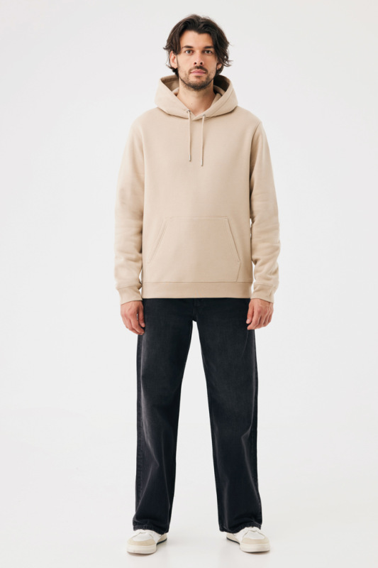 IQONIQ Joshua Unisex mikina s kapucňou z rec. bavlny desert M 6