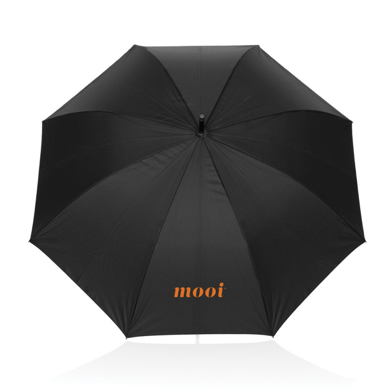 Swiss Peak Vero dáždnik AWARE™ RPET 25” s luxusnou rukoväťou čierna 4