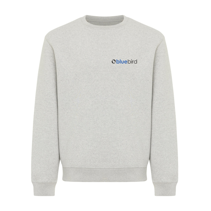 IQONIQ Toria Unisex mikina s okrúhl. výstrihom z rec. bavlny light heather grey M 4