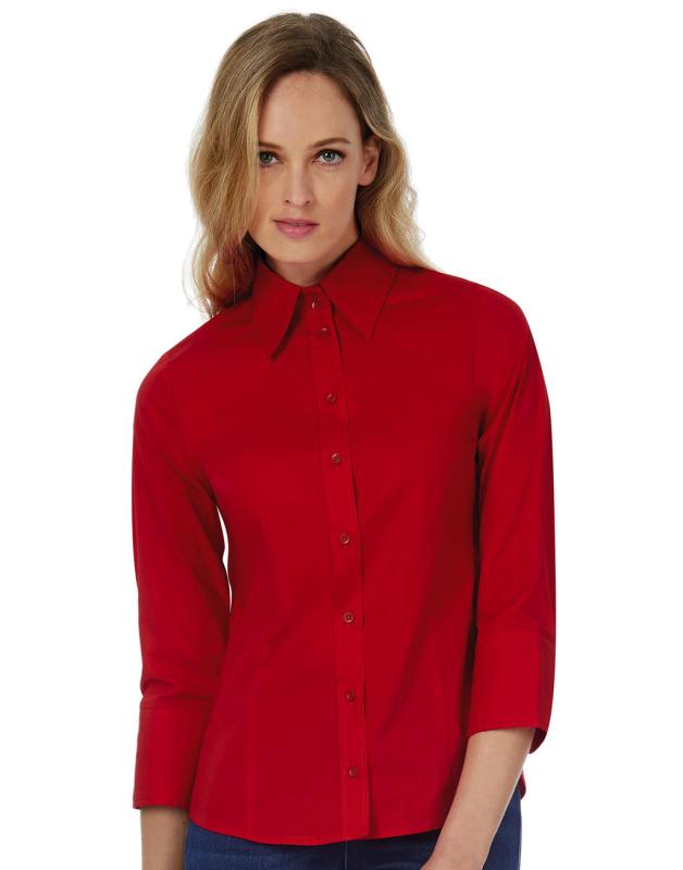 Blúzka Milano/women Popelin Shirt 3/4 sleeves