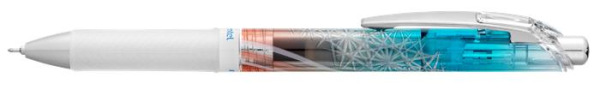 Gélové pero, 0,25 mm, stláčací mechanizmus, PENTEL "EnerGel BLN75 Kiriko, Kikutsunagi", mo 1