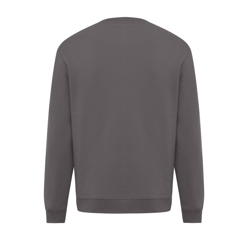 IQONIQ Toria Unisex mikina s okrúhl. výstrihom z rec. bavlny antracitová XS 2