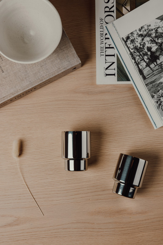 VINGA Nagano RCS recyklované SS hrnčeky, sada 2 ks odrážanie 5