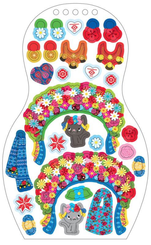 Obliekame ukrajinské bábiky ALINA – Maľovanky 6