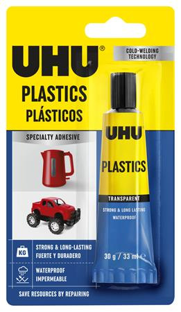 Univerzálne lepidlo, 30 g, UHU "Plastic"
