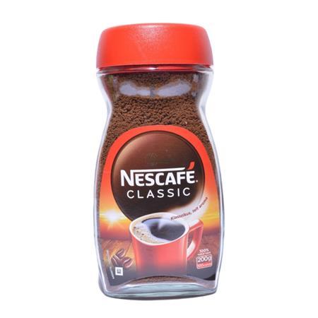 NESCAFE Instantná káva, 200 g, sklenená dóza, NESCAFÉ "Classic"