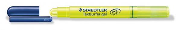 Zvýrazňovač, 3 mm, gélový, STAEDTLER "Textsurfer Gel", žltý