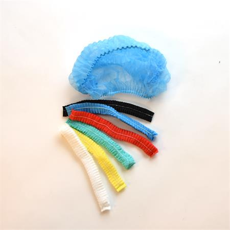 . Zdravotná sieťka na vlasy, harmonikový tvar, červená