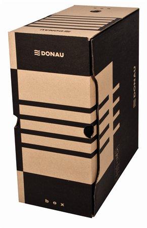 Archivačná krabica, A4, 155 mm, kartón, DONAU, prírodná