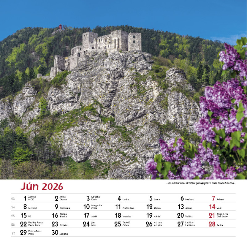 Nástenný kalendár Hrady a zámky Slovenska 2026 6