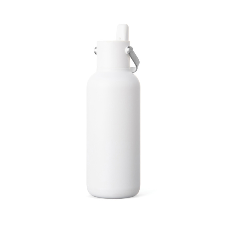 VINGA Cael RCS nerezová fľaša so slamkou 600 ml biela 4