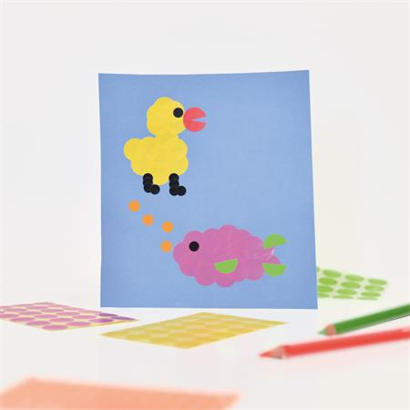 Etikety, okrúhle, priemer: 18 mm, AVERY ZWECKFORM, neónovo zelené, 96 etikiet/bal 6