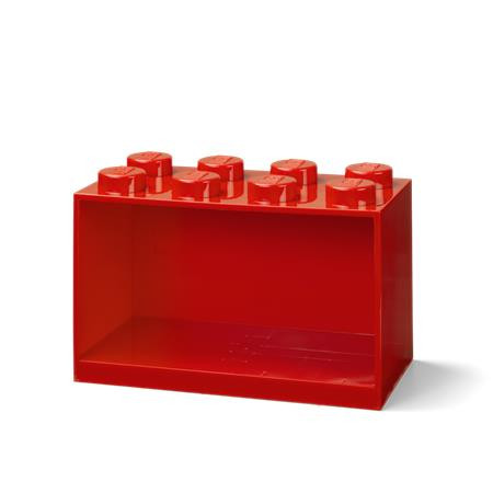 Polica, LEGO "Brick 2x4", červená