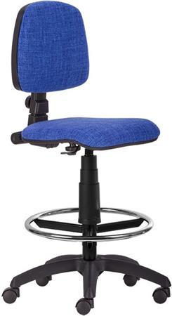 . Kancelárska stolička, s opierkou na nohy, "Bora", modrá