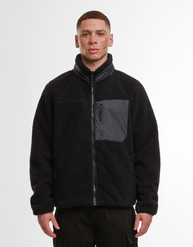 Bondovaná bunda z sherpa látky 3