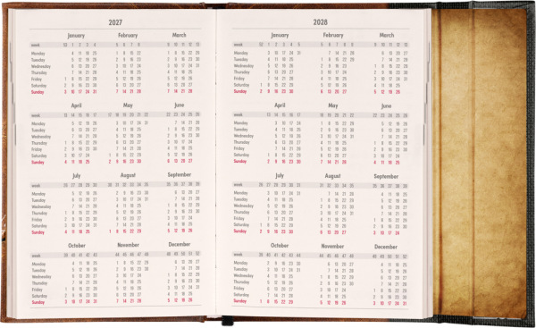 NOTIQUE Magnetic weekly planner Harry Potter – Deathly Hallows 2027, 11 x 16 cm 2