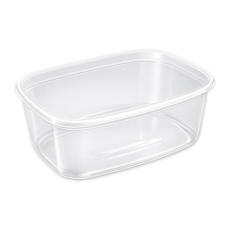 . Plastová miska, uzatvárateľná viečkom, 750 ml, 50 ks, "švédsky typ"