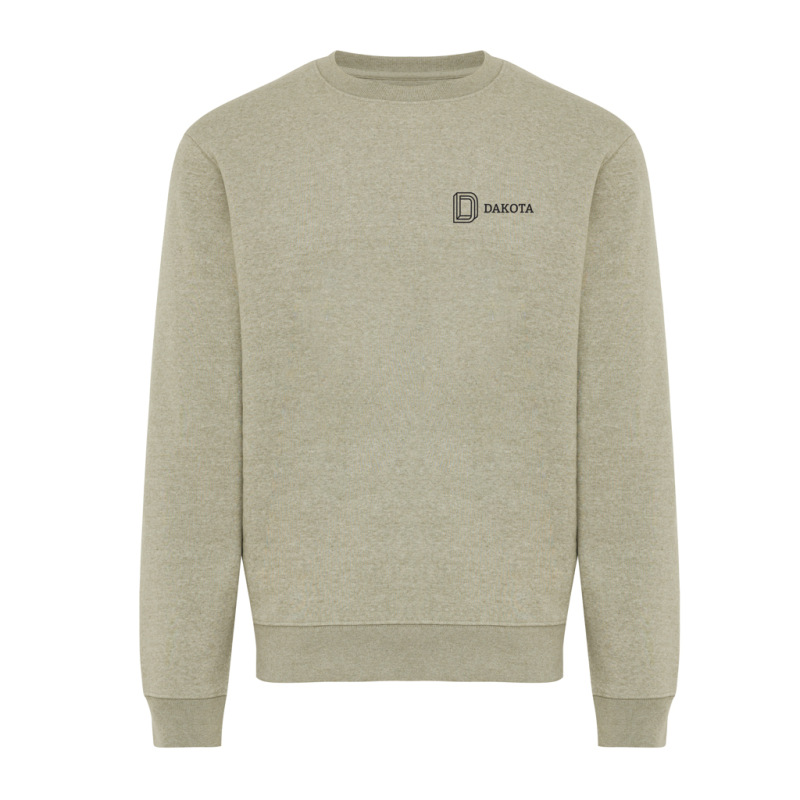 IQONIQ Toria Unisex mikina s okrúhl. výstrihom z rec. bavlny light heather green XS 4