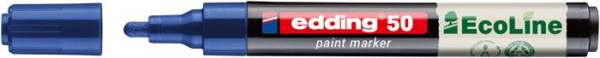 Lakový popisovač, 2–3 mm, EDDING „50“, modrý 2