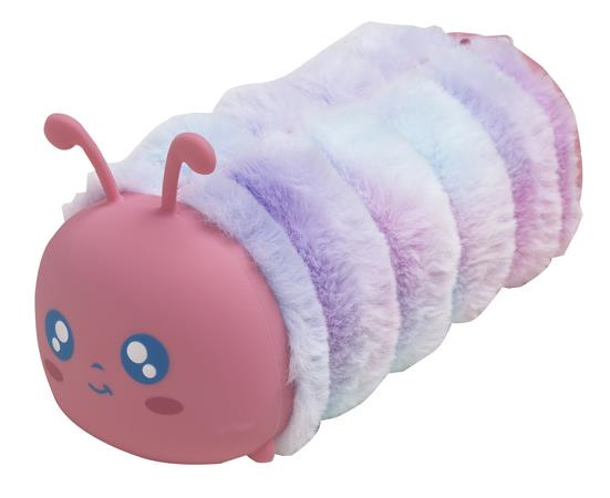 Peračník, na zips, kožušinovo-silikónový, EXACOMPTA "Caterpillar", mix farieb 3