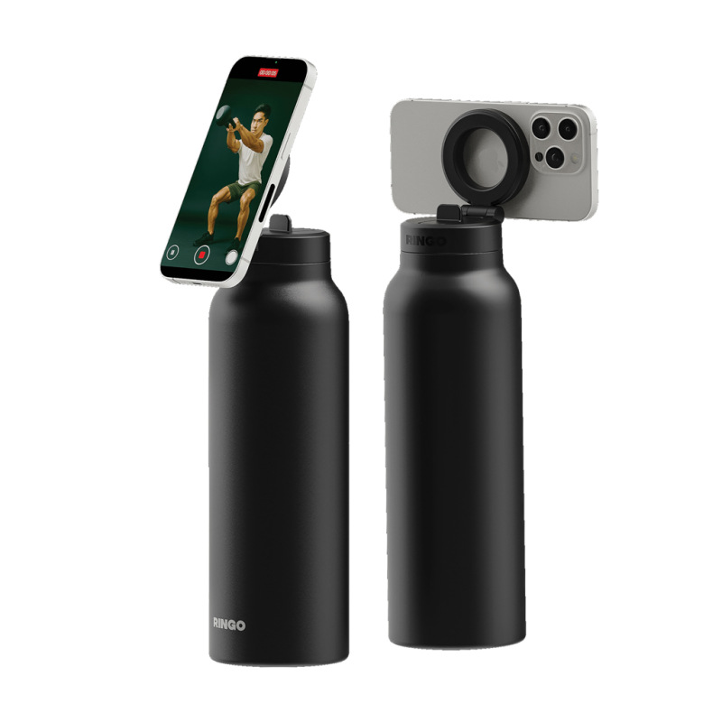 RINGO Pro MagSafe® fľaša 710 ml s magnetickým krúžkom čierna 2