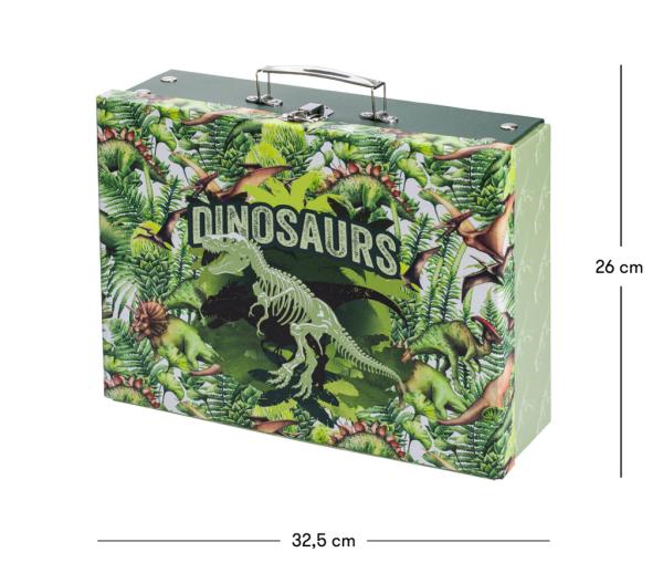 BAAGL Skladací školský kufrík Dinosaurus