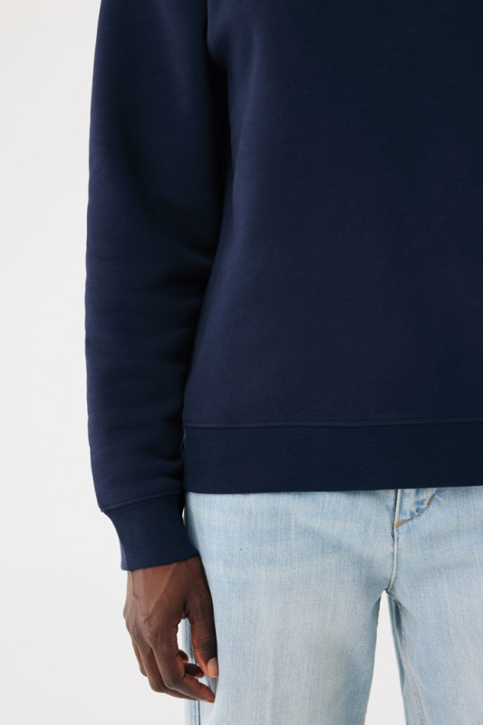 IQONIQ Toria Unisex mikina s okrúhl. výstrihom z rec. bavlny námornícka modrá 4XL 14