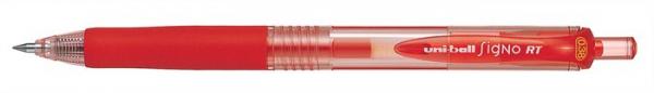 Gélové pero, 0,2 mm, stláčací mechanizmus, UNI "UMN-138", červené