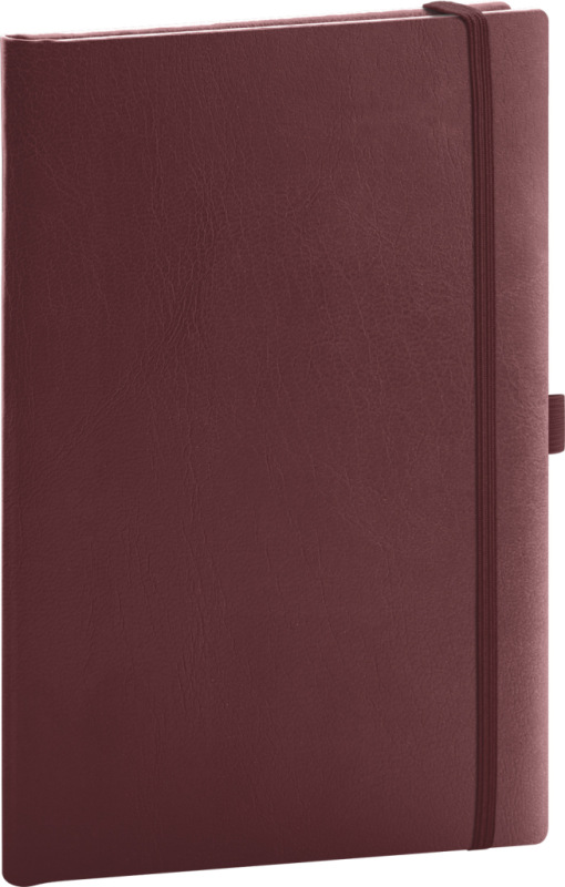 NOTIQUE Notes Balacron, bordový, bodkovaný, 15 x 21 cm