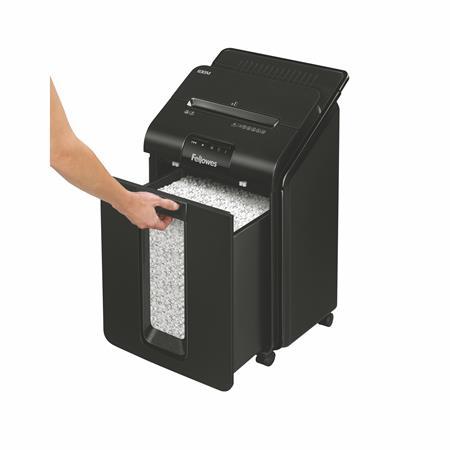 Skartovací stroj, mini konfety, 90 listov, FELLOWES "AutoMax™ 100M"