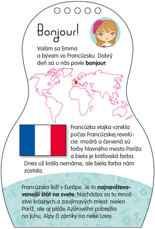 Obliekame francúzske bábiky EMMA – Maľovanky 3