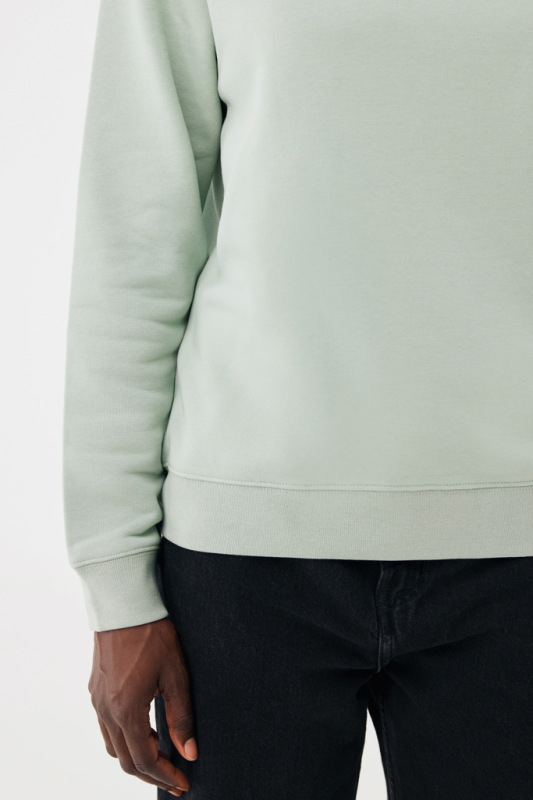 IQONIQ Toria Unisex mikina s okrúhl. výstrihom z rec. bavlny Iceberg green XL 15