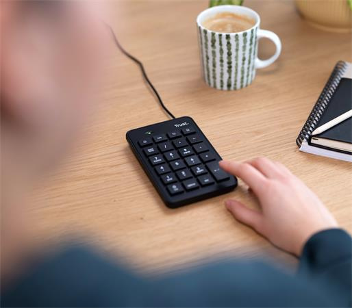 Numerická klávesnica, USB, TRUST "Xalas", čierna 2