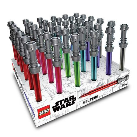 Gélové pero, displej, 0,7 mm, svetelný meč, LEGO "Star Wars", 6 rôznych farieb 1