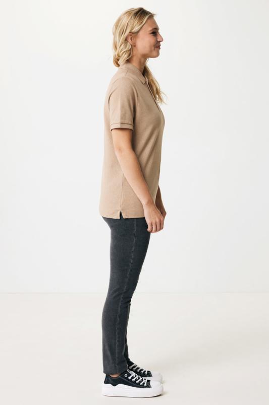Polo tričko IQONIQ Yosemite z recykl. bavlny heather brown XXS 5