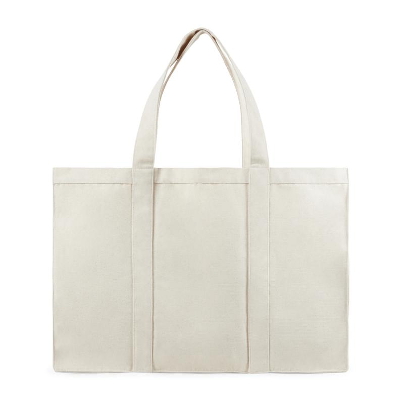 Maxi tote bag VINGA Hilo z recykl. canvas AWARE™ off white 1