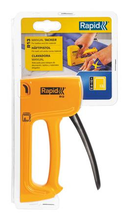 Zošívačka, 13/4-10, hobby, RAPID "R13E", žltá 2