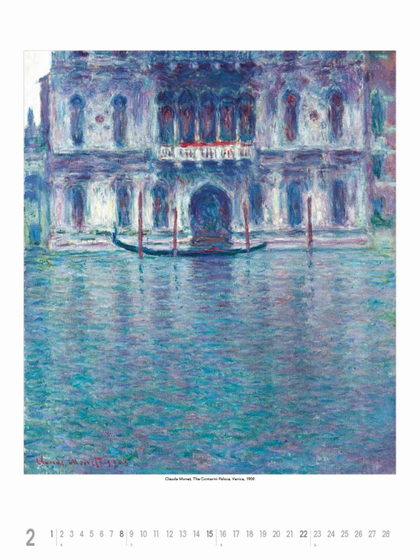 Nástenný kalendár Claude Monet 2026 3