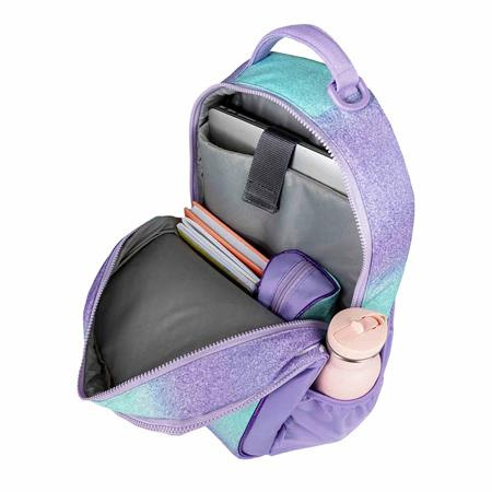 Školská taška, s držiakom na notebook, BELMIL "Companion Serenity", fialová 6