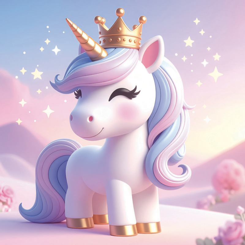 NOTIQUE Grid calendar Happy Unicorns 2027, 30 x 30 cm 3