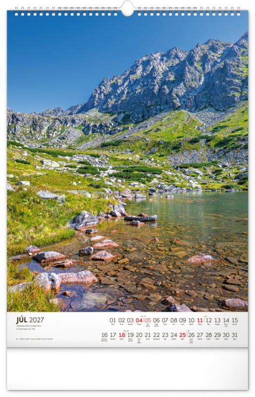 NOTIQUE Nástenný kalendár Tatry 2027, 33 x 46 cm 7