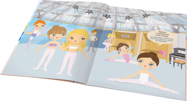 Šaty pre baletku EMMU – Kniha samolepiek 1