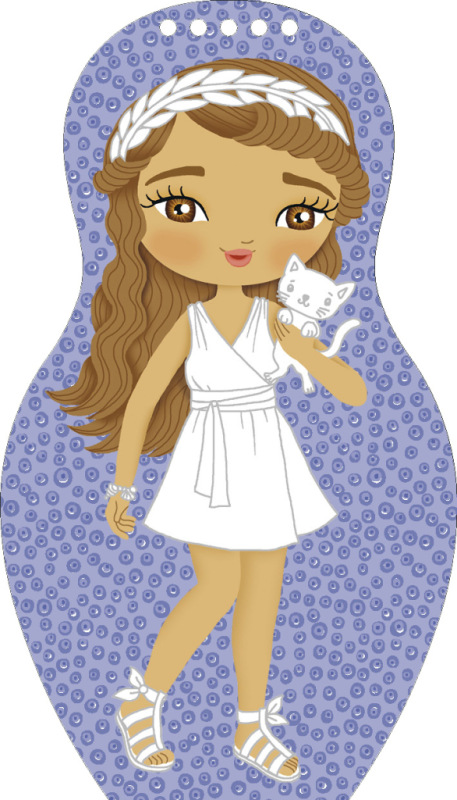 Obliekame grécke bábiky ELENA – Maľovanky 1