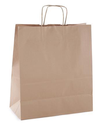 Darčeková taška, 24x11x31 cm, APLI, hnedá