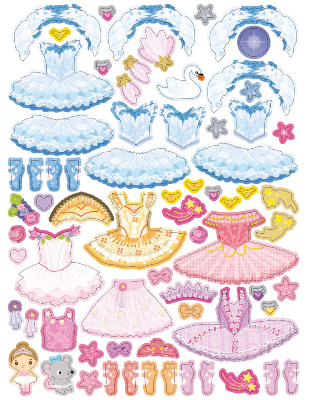 Šaty pre baletku EMMU – Kniha samolepiek 10