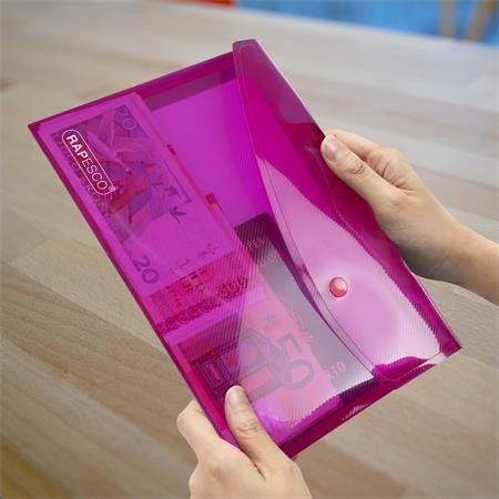 Obal na patent, A5, RAPESCO "Eco", mix priehľadných farieb 6