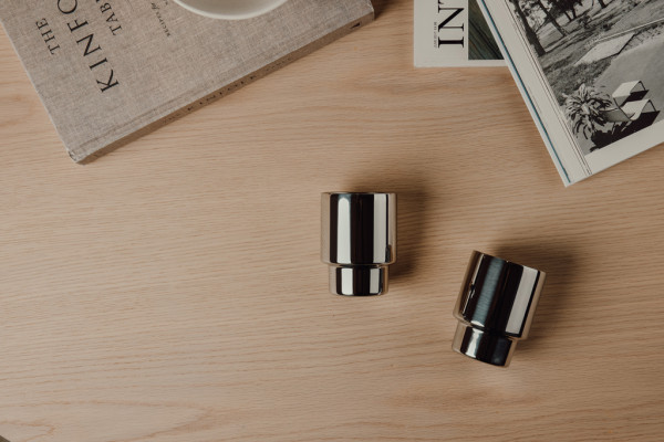 VINGA Nagano RCS recyklované SS hrnčeky, sada 2 ks odrážanie 6