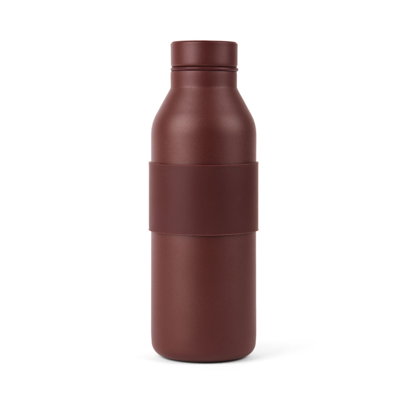 VINGA Niro RCS nerezová fľaša so silikónovým úchytom 500 ml vínovo červená 3