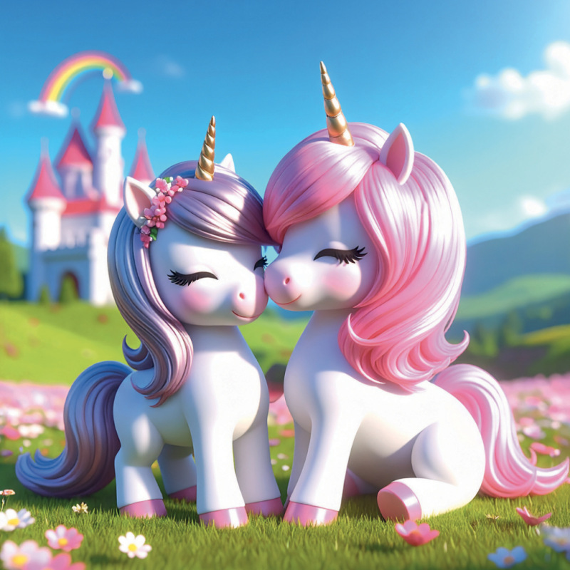 NOTIQUE Grid calendar Happy Unicorns 2027, 30 x 30 cm 10
